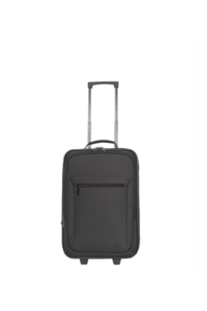 Protege Pilot Carry On 18" Softside 2 Wheel Luggage for Travel, Black
