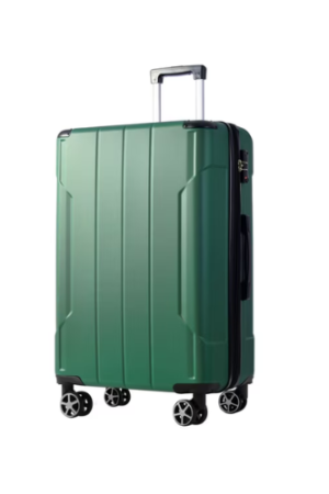 EUROCO 28" Hardside Checked Luggage, ABS Expandable Suitcase with TSA Lock and Double Spinner Wheels,Lightweight Durable luggage,Green