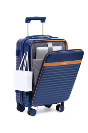 Joyway Front Opening Cover Carry-on Luggage Side Hooks TSA Lock Spinner Wheels YKK Zippers
