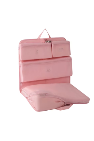 SLYNSHome Compression Packing Cubes for Travel Essentials,Pink Expandable Packing Cubes for Suitcase,Luggage Organizer Bags for Travel Organizing Clothes