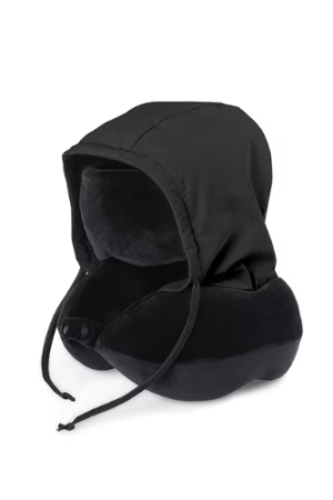 Brookstone Serenity Sleep Travel Neck Pillow, Black