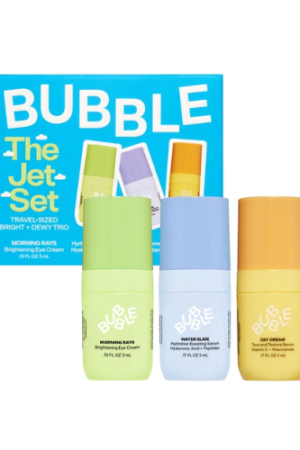 Bubble Skincare The Jet Set Trio Mini Serums Kit for All Skin Types, Travel & Trial, Gifting Set of 3
