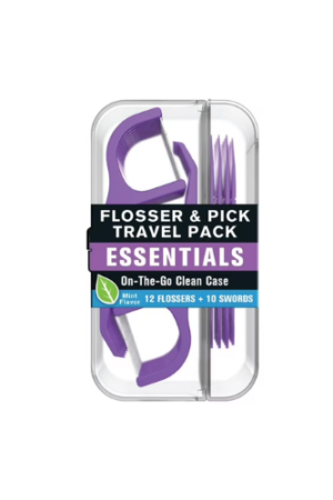 Reach Flossers and Floss Picks Travel Pack, 12 Mint Flossers, 10 Floss Picks