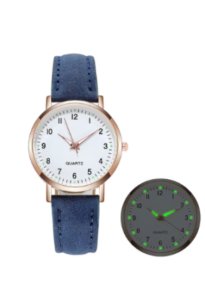 Women's Watches, Classic Quartz Watch with Luminouse Easy Read Dial, Leather Watch Band, Vintage Small Face Round Watches for Women, Birthday Gift for Ladies