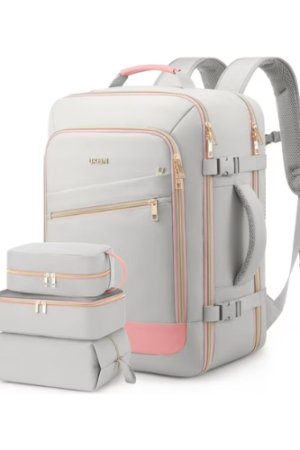 UKEIN Travel Backpack for Women Carry on Backpack Flight Approved 40L Personal Item Backpack Water Proof Backpack with Packing Cubes and Shoe Pocket