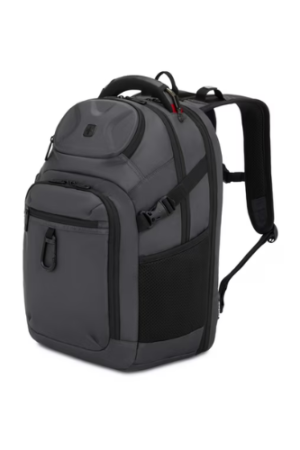 SWISSGEAR Stride ScanSmart Laptop Backpack, Dark Gray, Feature Packed for School, Travel, Everyday