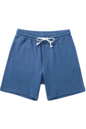 Besolor Men's Summer Cotton Shorts Casual Solid Elastic Waist Drawstring Workout Loungewear Shorts with Pockets