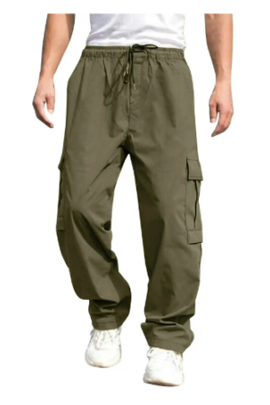 Alivor Men's Casual Cargo Pants Elastic Waist Lightweight Summer with Pockets M-3XL