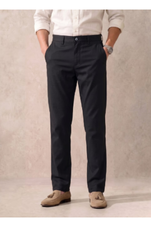MEILIHUA Men's Lightweight Cotton Blend Chino Pants, Breathable Straight Tapered Fit, 30" Inseam Casual Dress Pants