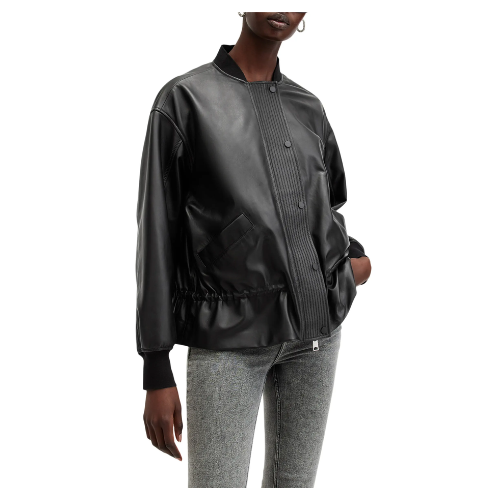 Sofi Leather Bomber Jacket
