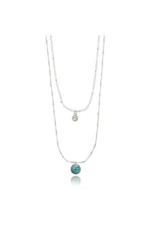 Time and Tru Women's Silvertone Layered Necklace, 1 Piece